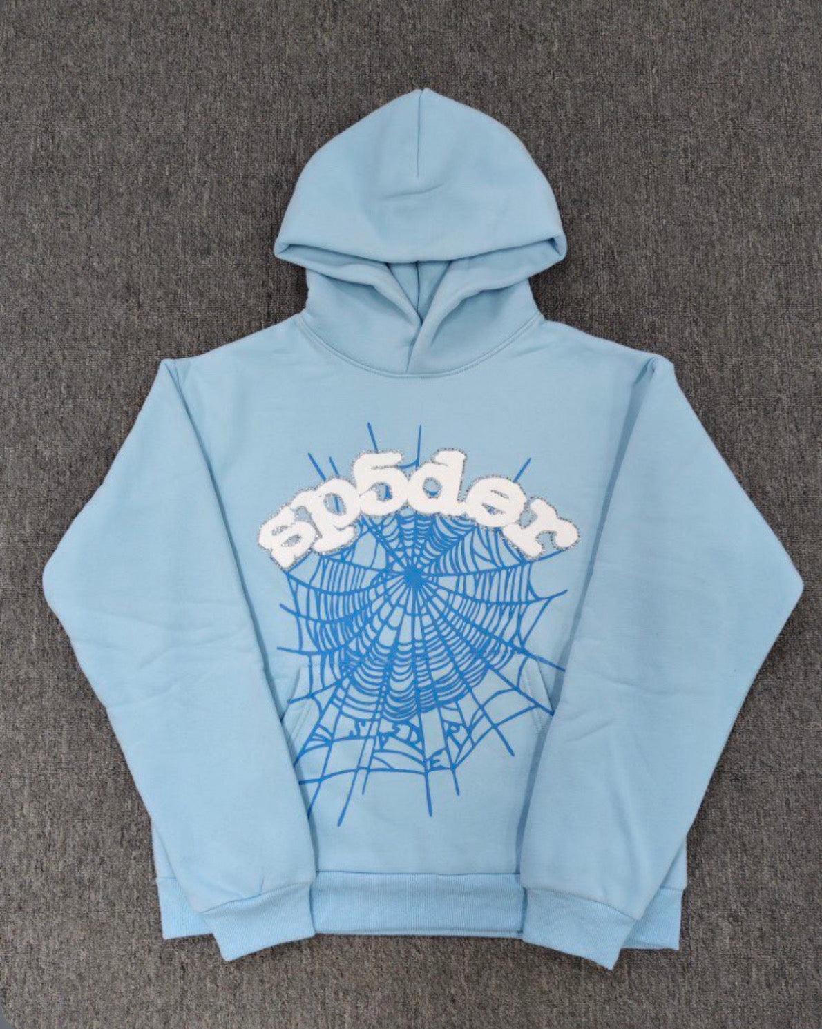 Sp5der Web Hoodie Sky Blue